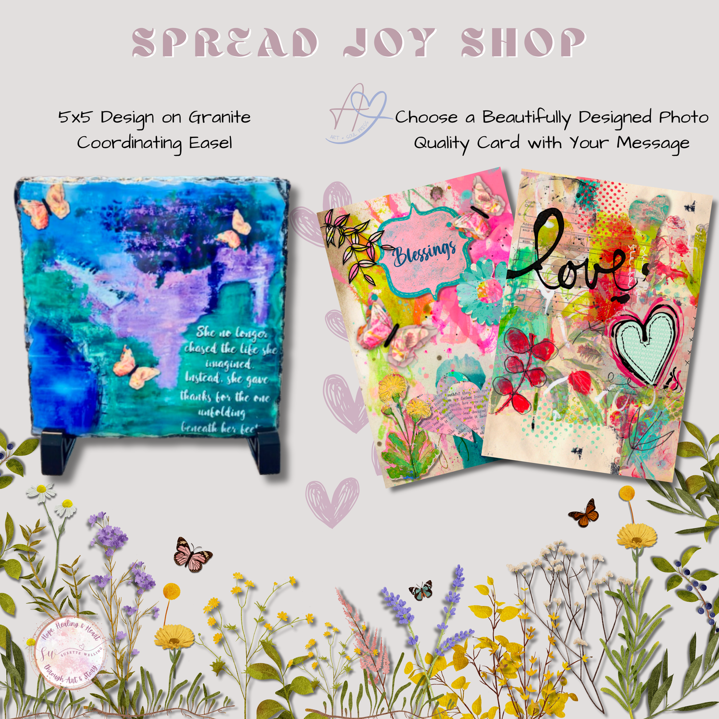 “She No Longer Chased the Life She Imagined” – Granite Art Plaque with Stand