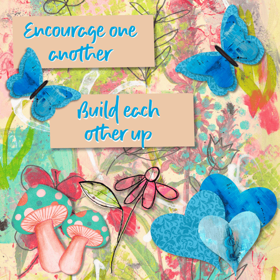 Encourage One Another Printable Wall Art | Friendship Scripture Quote