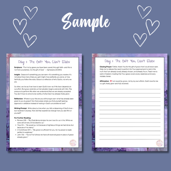 Walking in Grace: A 21-Day Devotional Journal - Printable PDF