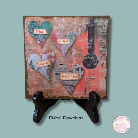 Music is What Feelings Sound Like V2 | Printable Download
