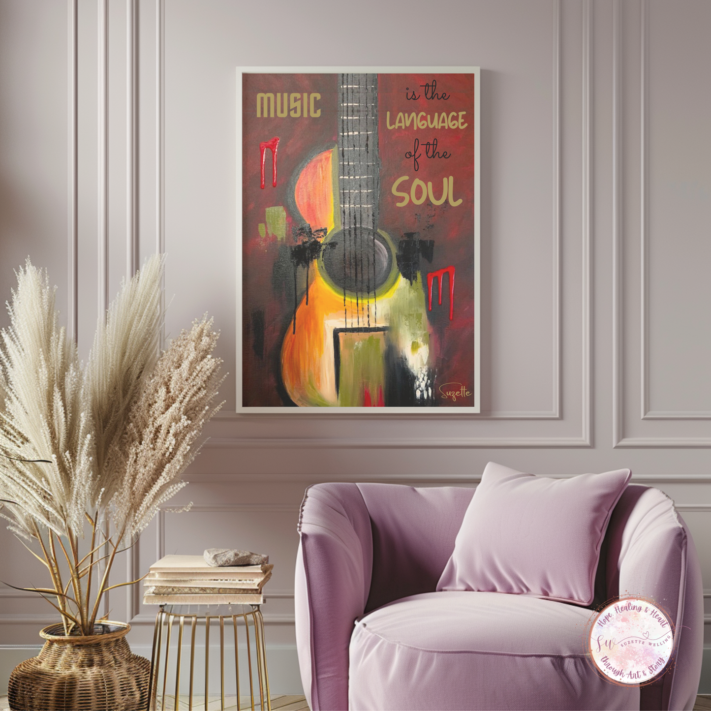 Printable Download: Music is the Language of the Soul - Red Passion