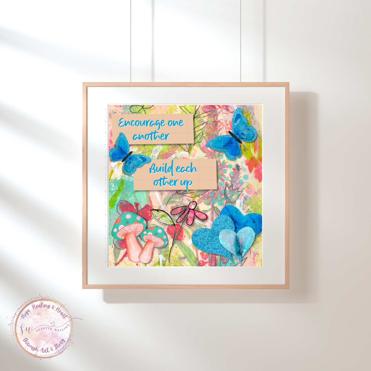 Encourage One Another Printable Wall Art | Friendship Scripture Quote