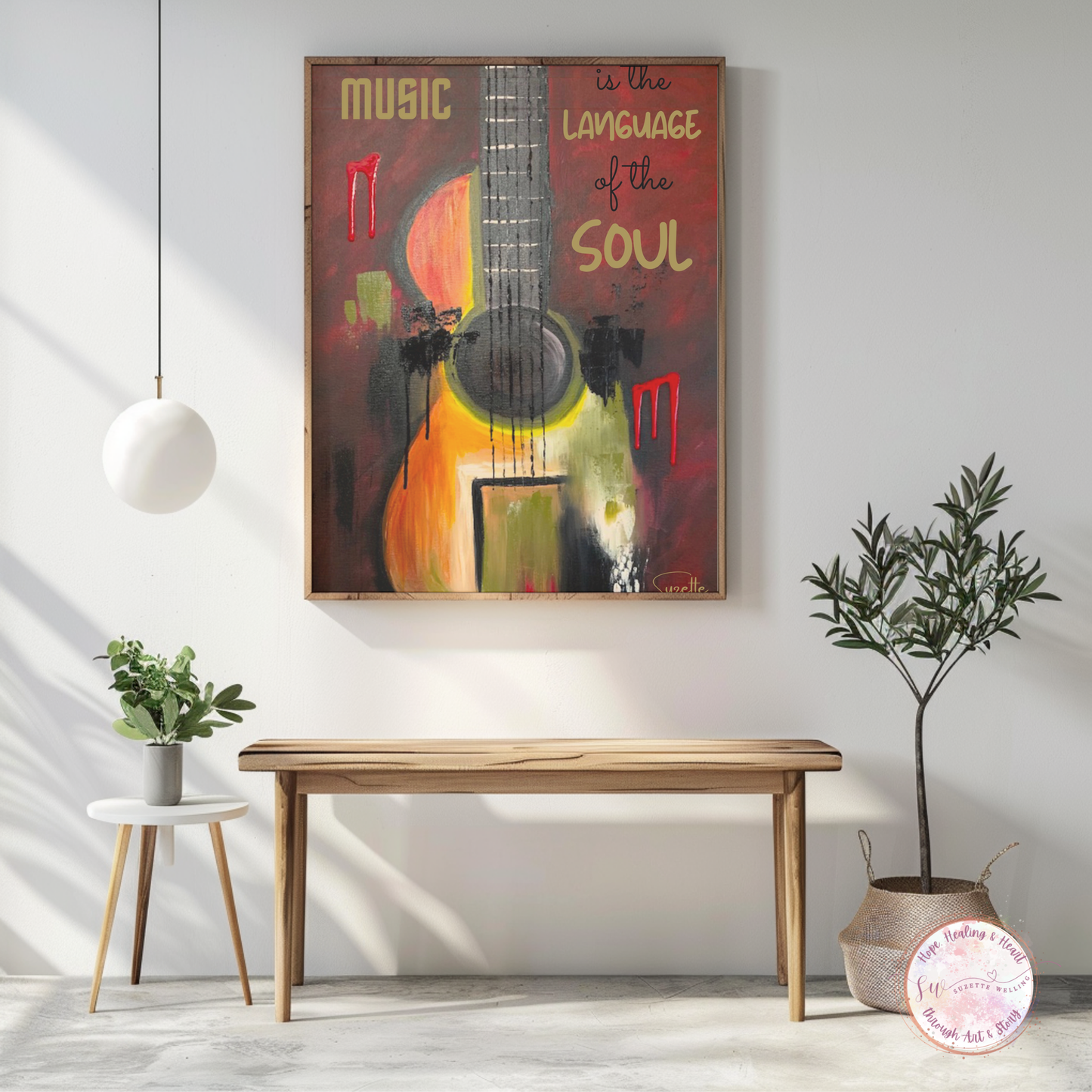 Printable Download: Music is the Language of the Soul - Red Passion