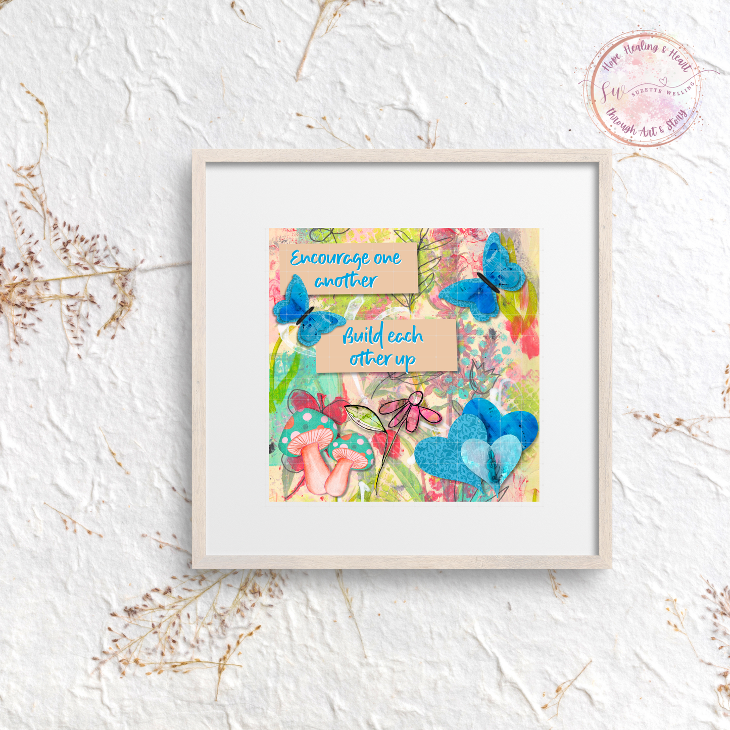 Encourage One Another Printable Wall Art | Friendship Scripture Quote