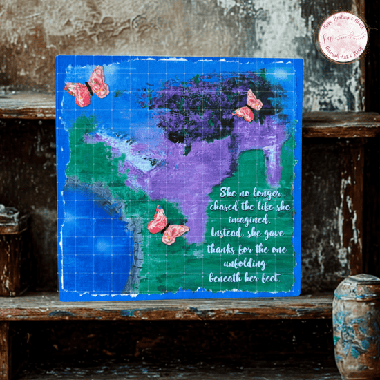 She No Longer Chased the Life She Imagined - Printable Download