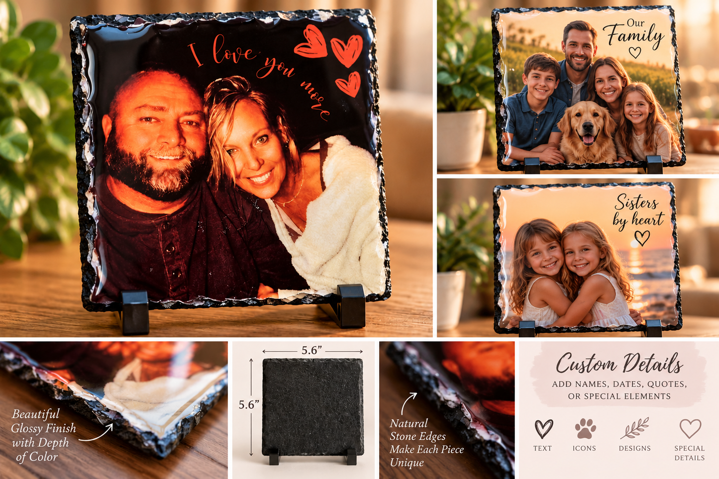 Personalized Photo Stones