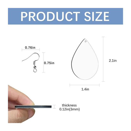 Peace Be With You Teardrop Earrings