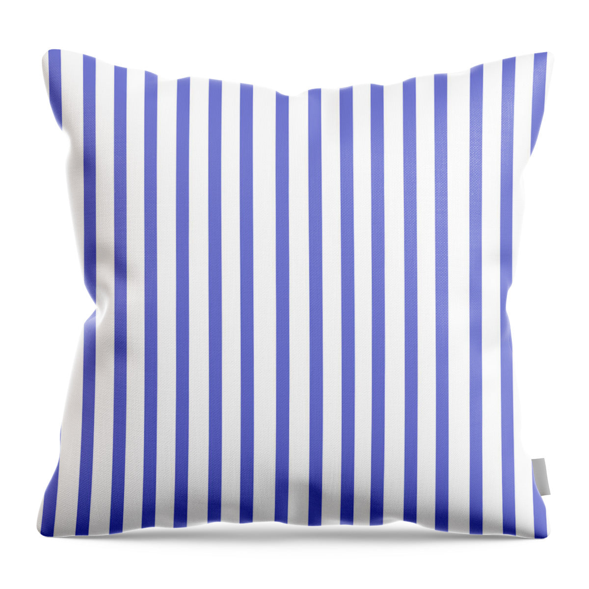 Blue Porcelain Stripe - Throw Pillow