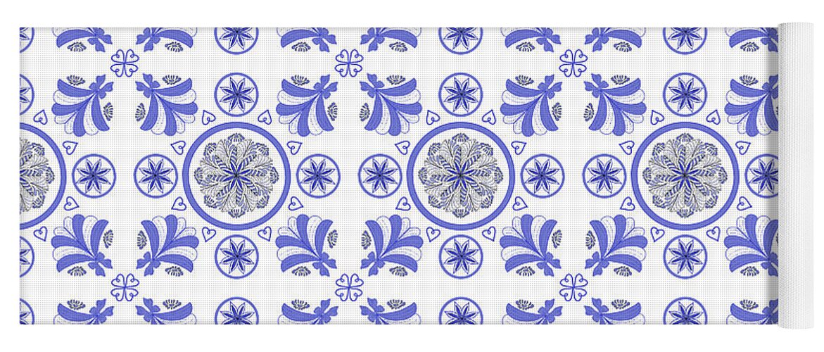 Blue Porcelain - Yoga Mat