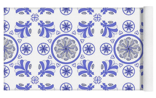 Blue Porcelain - Yoga Mat