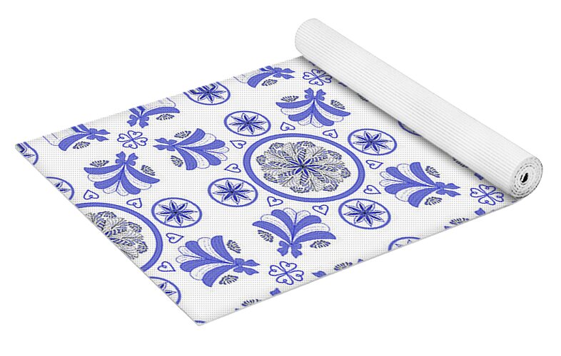 Blue Porcelain - Yoga Mat