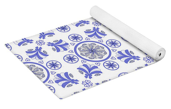 Blue Porcelain - Yoga Mat
