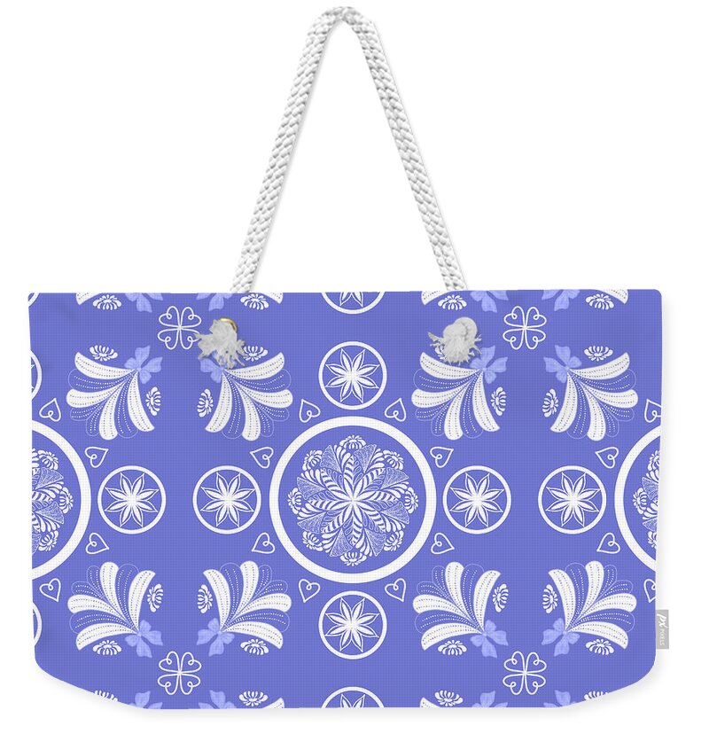 Blue Porcelain V2.1 - Weekender Tote Bag