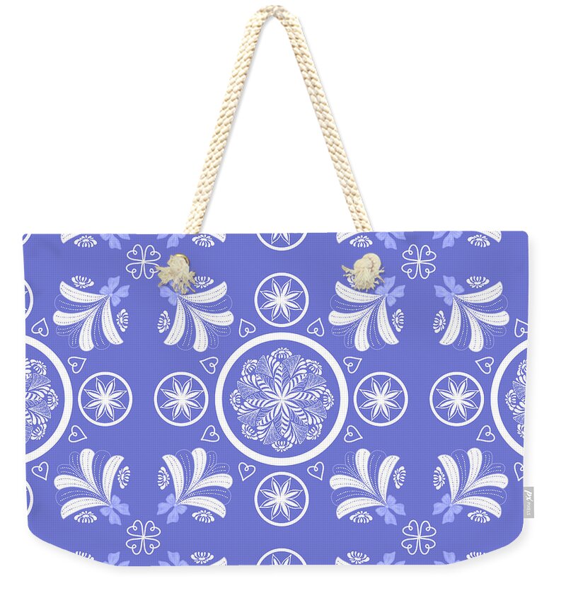 Blue Porcelain V2.1 - Weekender Tote Bag