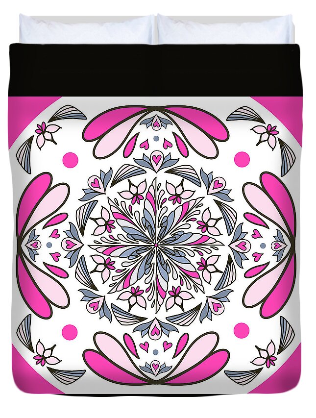 Coquette Bloom Tile - Duvet Cover