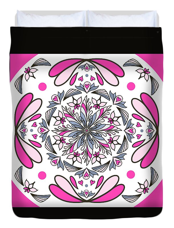 Coquette Bloom Tile - Duvet Cover
