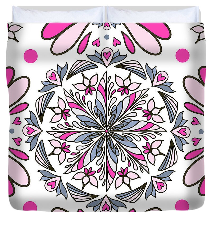 Coquette Bloom Tile - Duvet Cover