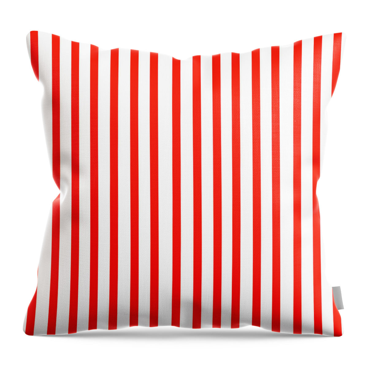 Coquette Coastal Stripe - Red - Throw Pillow