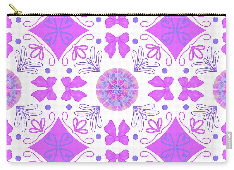 Coquette Mosaic Heart Tile - Zip Pouch