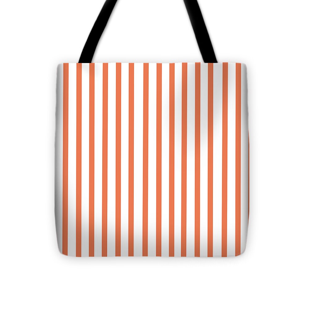 Coral Stripe - Tote Bag