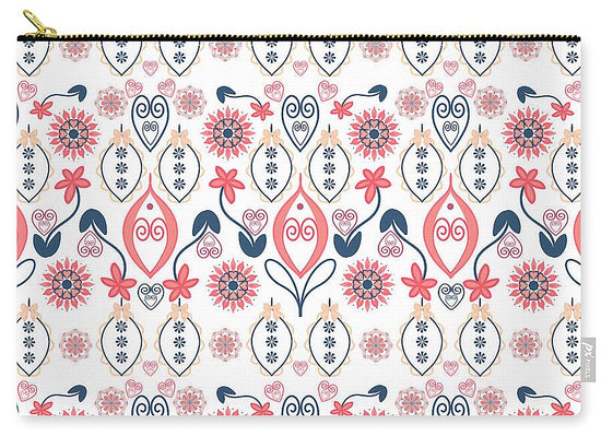 Folk Blossom Garden - Zip Pouch