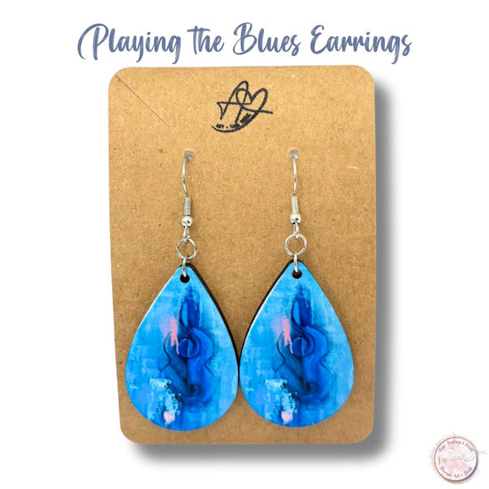 Playing the Blues Earrings