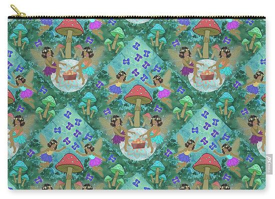Whimsical Fairy Garden Dreams - Zip Pouch