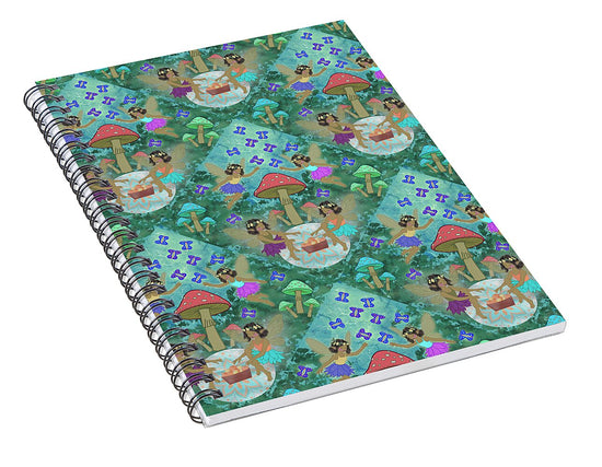 Whimsical Fairy Garden Dreams - Spiral Notebook