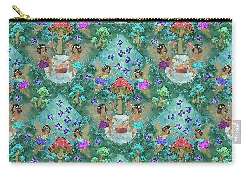 Whimsical Fairy Garden Dreams - Zip Pouch