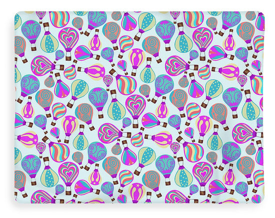 Whimsical Hot Air Balloon Sky - Blanket