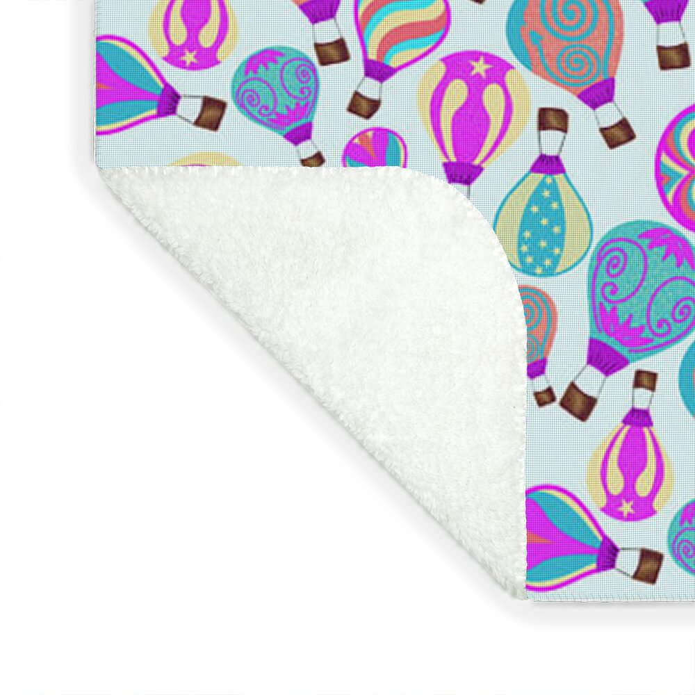 Whimsical Hot Air Balloon Sky - Blanket
