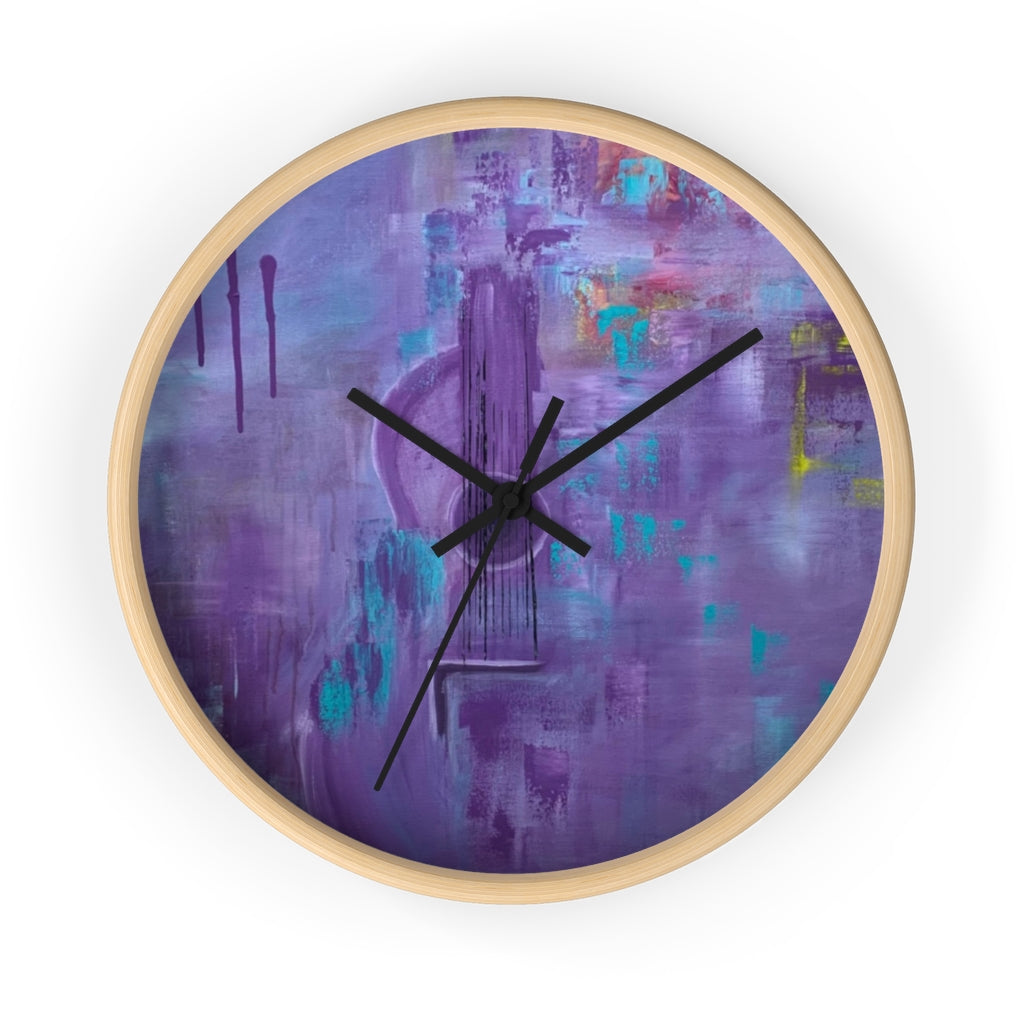 Wall clock - Purple Haze