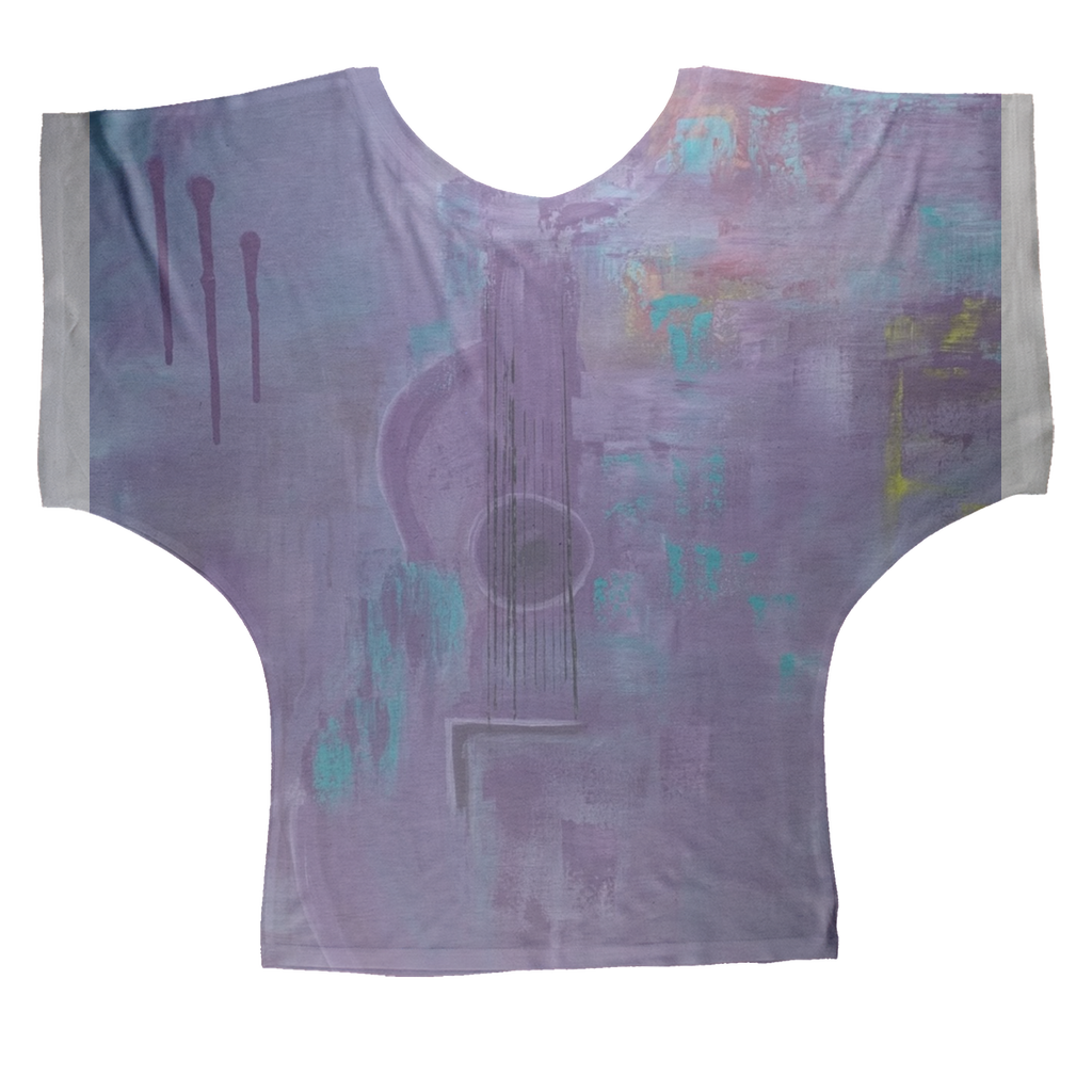 Load image into Gallery viewer, Clothing: Purple Haze Sublimation Batwing Top

