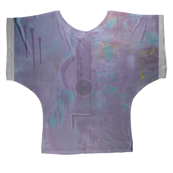 Load image into Gallery viewer, Clothing: Purple Haze Sublimation Batwing Top
