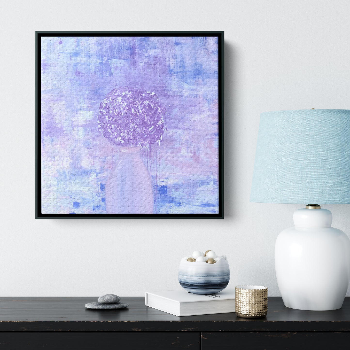 Framed Canvas Print: Dripping With Joy