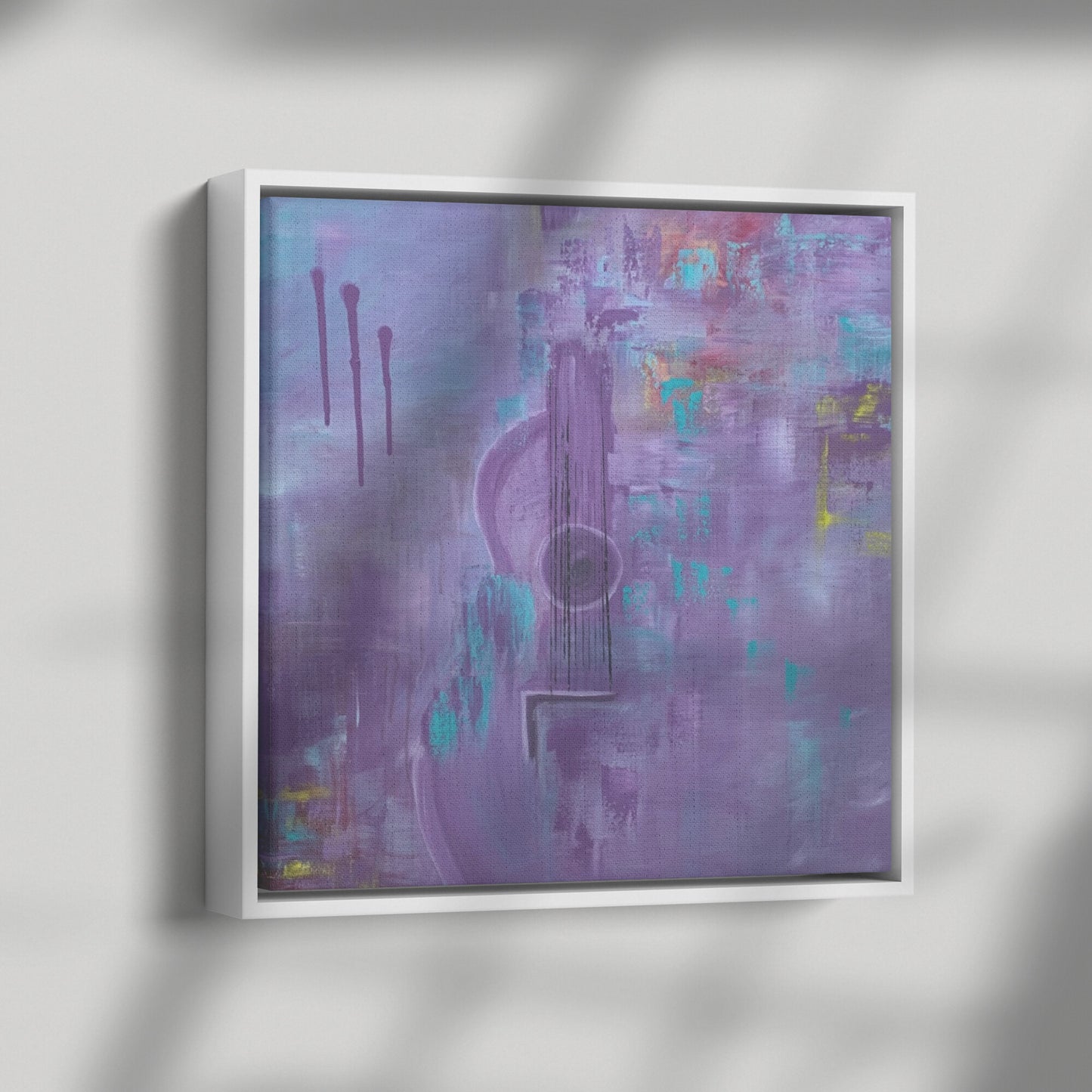 Framed Canvas Print: Purple Haze