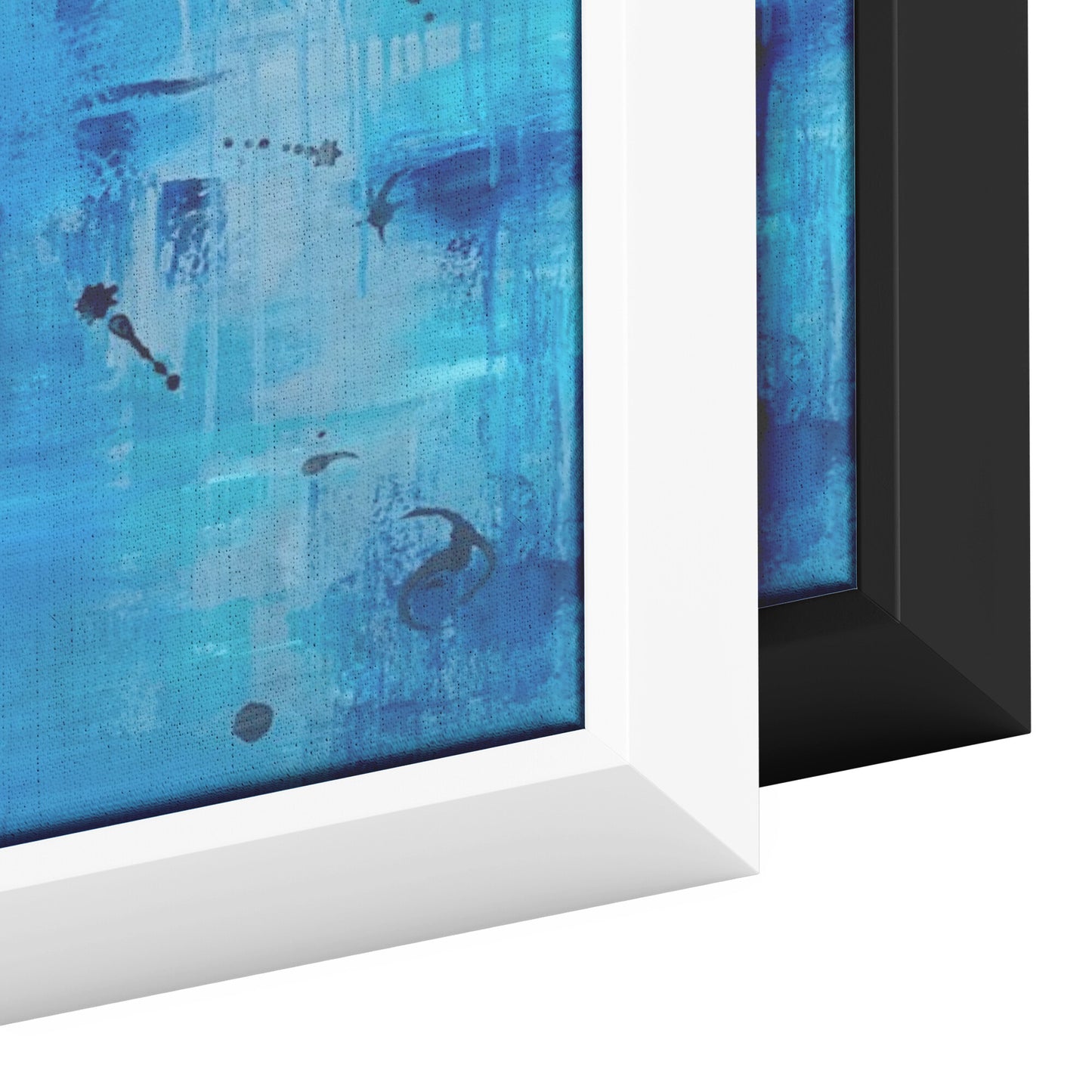 Framed Canvas Print: Under the Deep Blue Sea