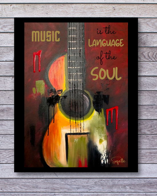Printable Download: Music is the Language of the Soul - Red Passion