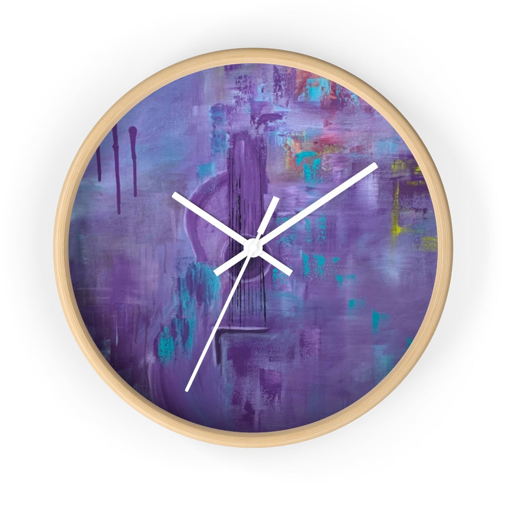 Wall clock - Purple Haze