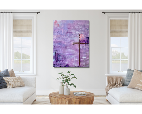 1 Original Artwork: Peace Be With You  24 x 30 Original Painting on Stretched Canvas