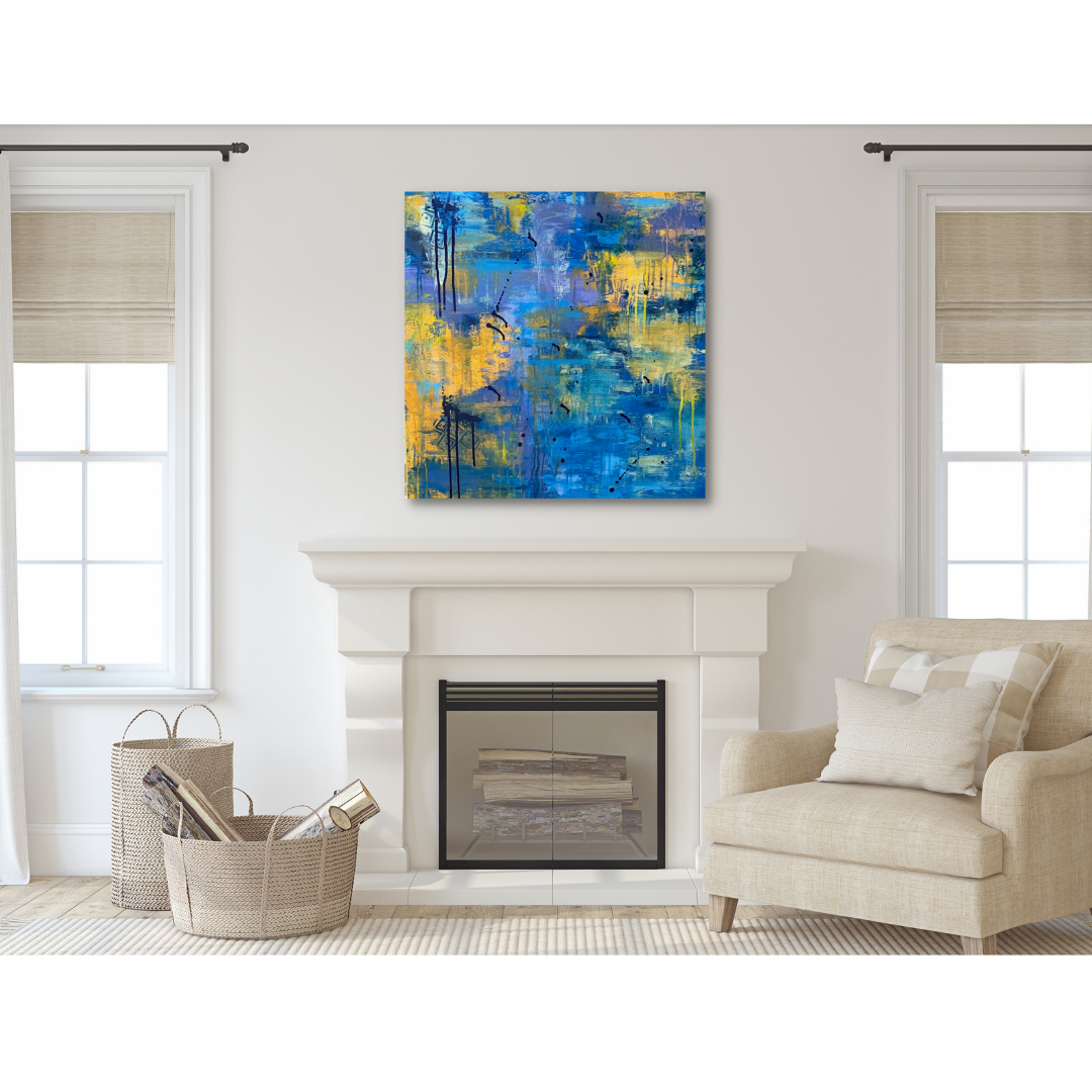 Load image into Gallery viewer, 1 Original Artwork: Indian Summer  24 x 24 Original Painting on Stretched Canvas
