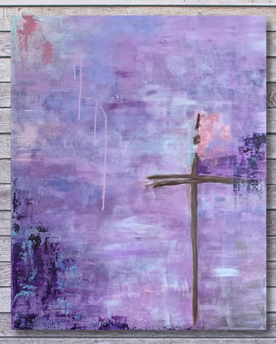 1 Original Artwork: Peace Be With You  24 x 30 Original Painting on Stretched Canvas
