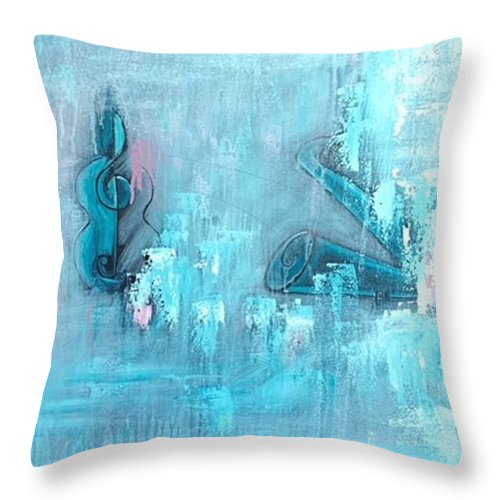 Load image into Gallery viewer, Throw Pillow - Playing the Blues
