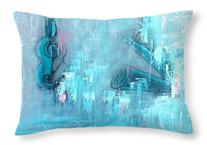 Load image into Gallery viewer, Throw Pillow - Playing the Blues

